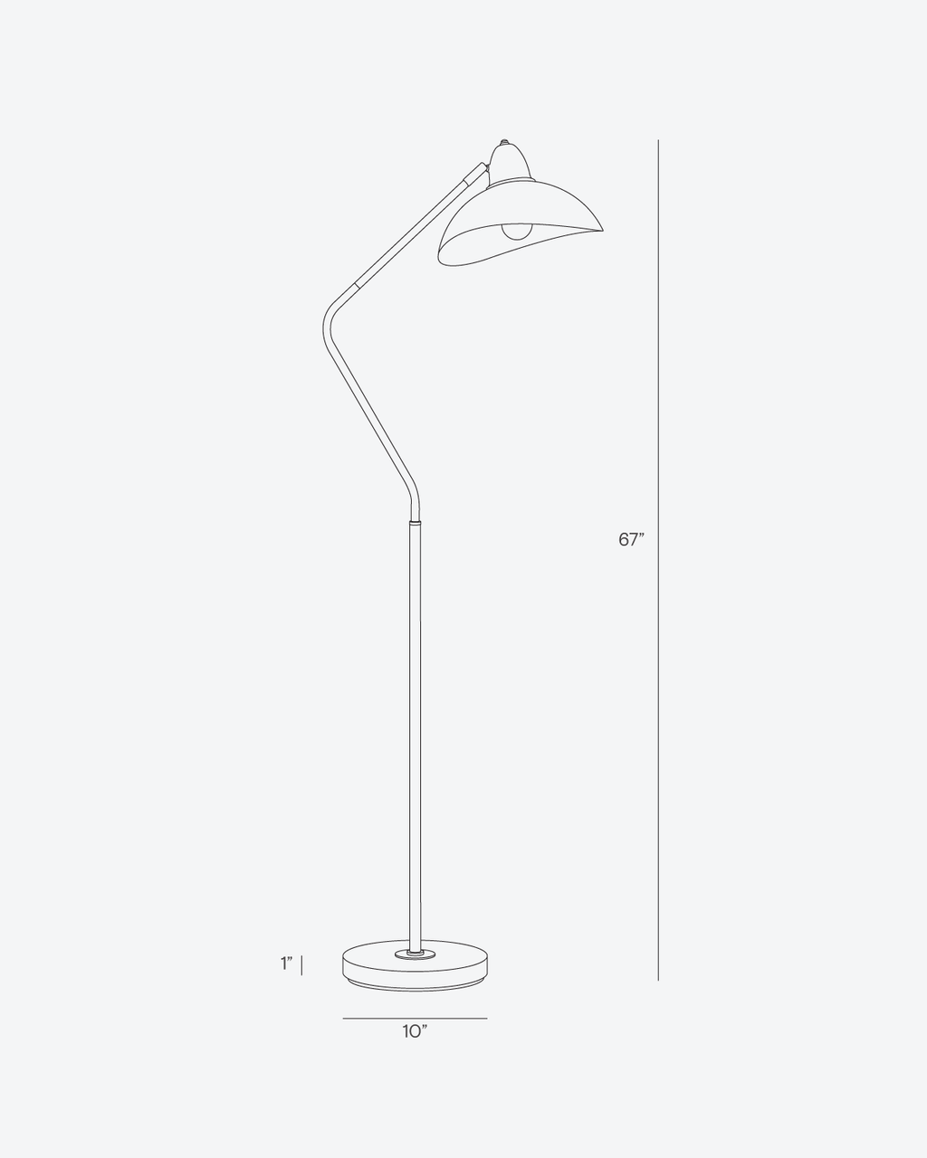 Asymmetric Design LED Floor Lamp – Modern Black & Gold, 173 cm, for Living Room