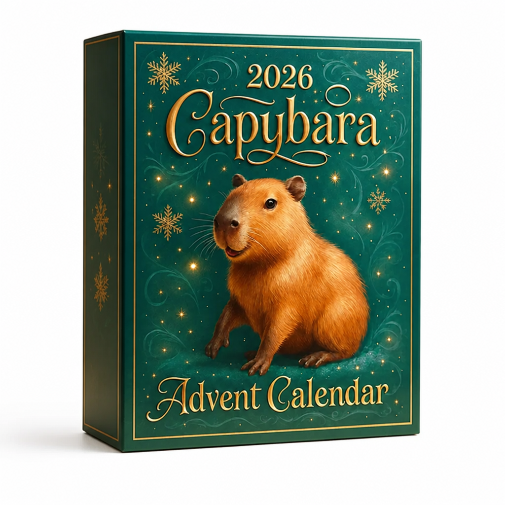 Tirello | Fillable Capybara Advent Calendar with 24 Compartments