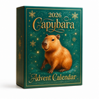 Tirello | Fillable Capybara Advent Calendar with 24 Compartments