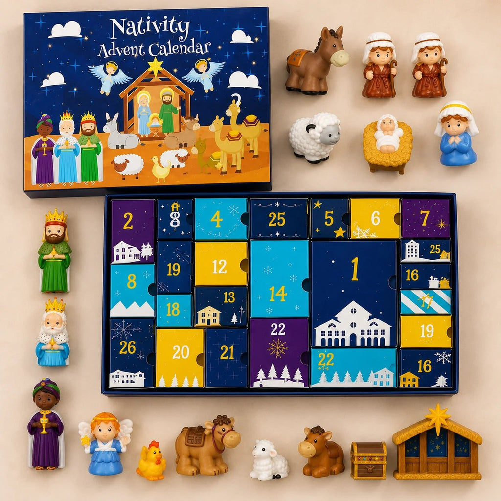 Navielle | Nativity Advent Calendar for Kids with 25 Nativity Figures