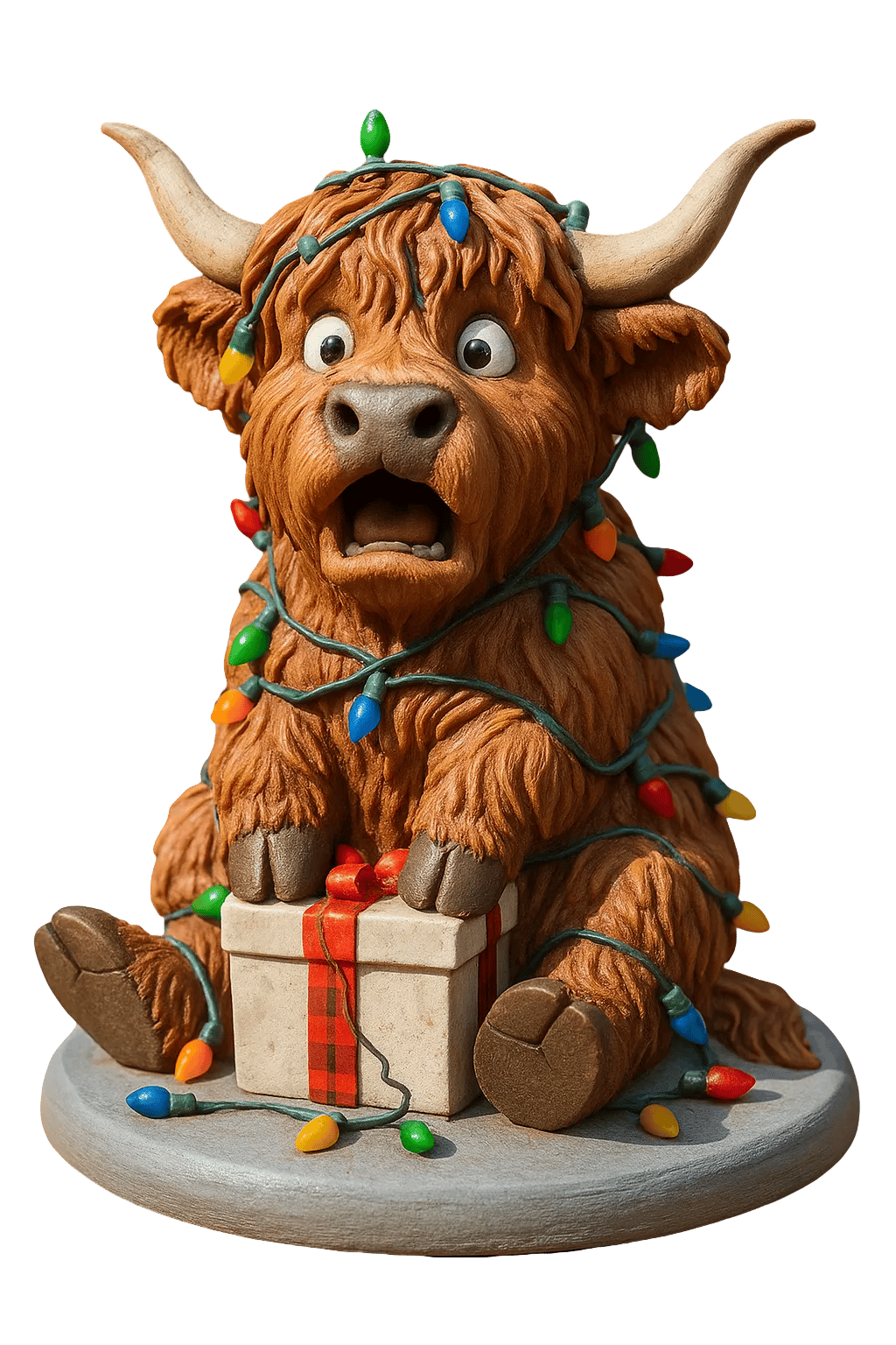 Highland Cow Advent Calendar with 24 Resin Figures 2026