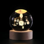 Crystal Ball Lamp with Coloured LED Lighting – Decorative Mood Light for Living Room & Bedroom