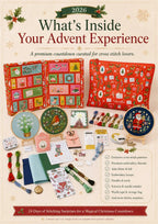 Cross Stitch Advent Calendar with 24 Daily Boxes of Needlework Supplies 2026