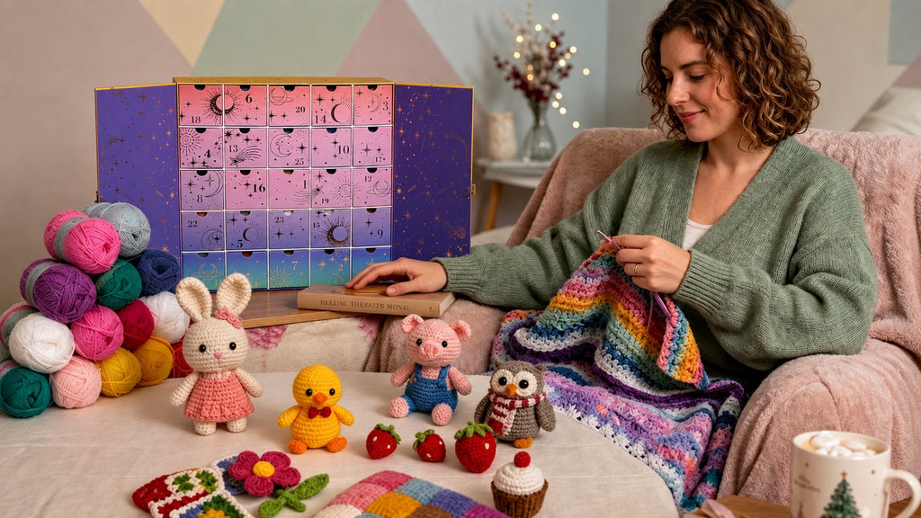 Crochet Advent Calendar with 25 Drawers of Yarn, Tools and Patterns 2026