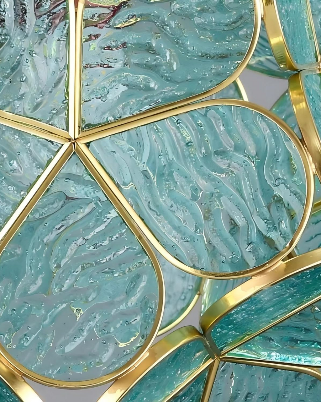 Modern Flower Ceiling Light – Acrylic & Gold-Tone Iron LED Design Lamp, 20 cm
