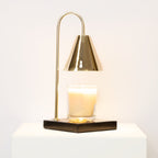Candle Warmer Lamp with Timeless Marble Finish – Flameless Warmth