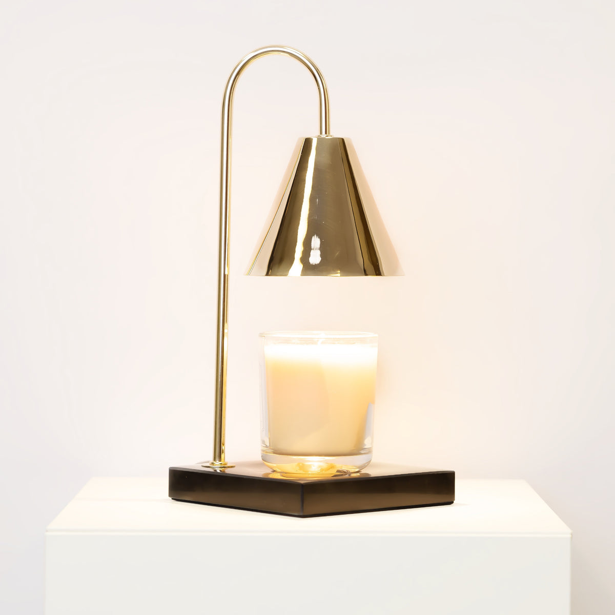 Candle Warmer Lamp with Timeless Marble Finish – Flameless Warmth