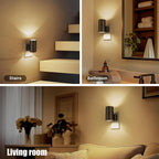 Minimalist LED Wall Light with Light Sensor – Automatic Day & Night Function for Modern Interiors