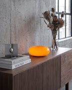 NARA Donut Glass Table Lamp – Dimmable, 3 Colour Temperatures, Bauhaus Design, Touch Control, Wall Mountable