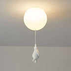 Bear & Balloon Pendant Light for Kids’ Room – Playful Ceiling Light with Warm LED for Bedroom & Living Room
