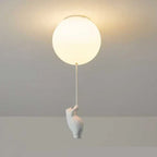 Bear & Balloon Pendant Light for Kids’ Room – Playful Ceiling Light with Warm LED for Bedroom & Living Room
