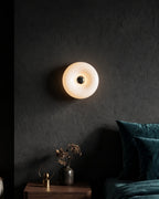 NARA Donut Glass Table Lamp – Dimmable, 3 Colour Temperatures, Bauhaus Design, Touch Control, Wall Mountable