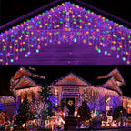 USB Snowflake String Lights – 4 m Multicolour LED, Christmas Decoration for Festive Winter Interiors