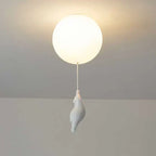 Bear & Balloon Pendant Light for Kids’ Room – Playful Ceiling Light with Warm LED for Bedroom & Living Room