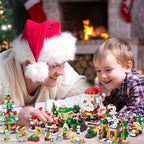 Bauleno | Building Block Advent Calendar for Kids with 12 Blocks for a Christmas Tree