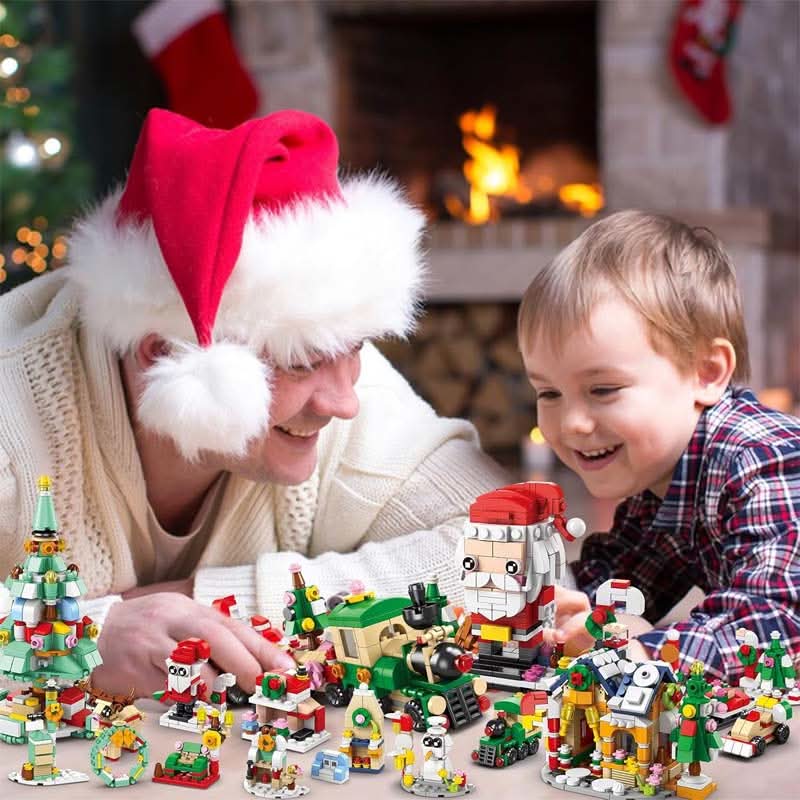 Bauleno | Building Block Advent Calendar for Kids with 12 Blocks for a Christmas Tree