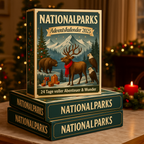 National Park Ornament Advent Calendar with 24 Hand-Painted Miniatures 2026