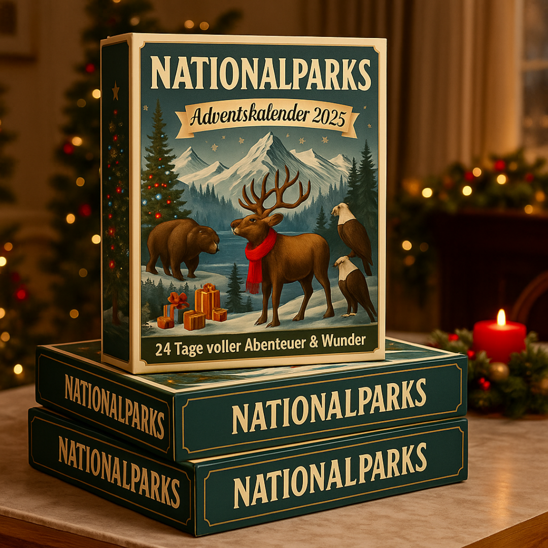 National Park Ornament Advent Calendar with 24 Hand-Painted Miniatures 2026