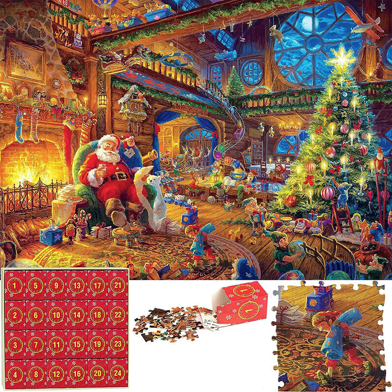 Piecora | Christmas Jigsaw Puzzle Advent Calendar with 1008 Pieces