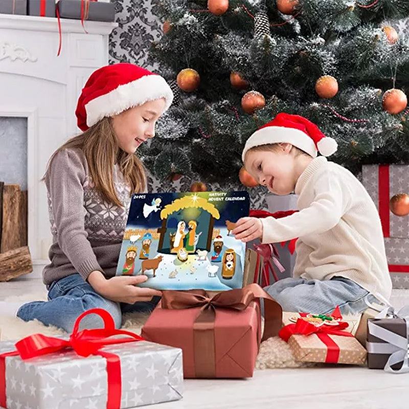 Noelino | Nativity Advent Calendar for Kids with 24 Play Figures
