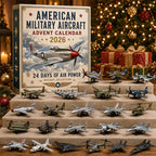 Military Aircraft Miniature Advent Calendar with 24 Model Planes 2026