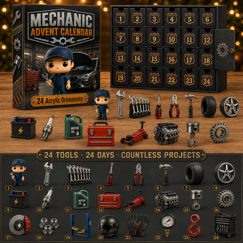 Schraubo | Car Workshop Miniature Advent Calendar with 24 Mini Pieces 2026