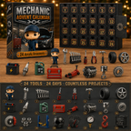 Schraubo | Car Workshop Miniature Advent Calendar with 24 Mini Pieces 2026