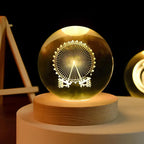 Crystal Ball Lamp with Coloured LED Lighting – Decorative Mood Light for Living Room & Bedroom