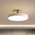 Round Nordic Acrylic LED Ceiling Light – Modern Scandinavian Semi-Flush Light for Bedroom, 30–60 cm