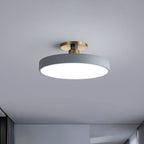 Round Nordic Acrylic LED Ceiling Light – Modern Scandinavian Semi-Flush Light for Bedroom, 30–60 cm