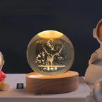 Crystal Ball Lamp with Coloured LED Lighting – Decorative Mood Light for Living Room & Bedroom