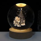 Crystal Ball Lamp with Coloured LED Lighting – Decorative Mood Light for Living Room & Bedroom