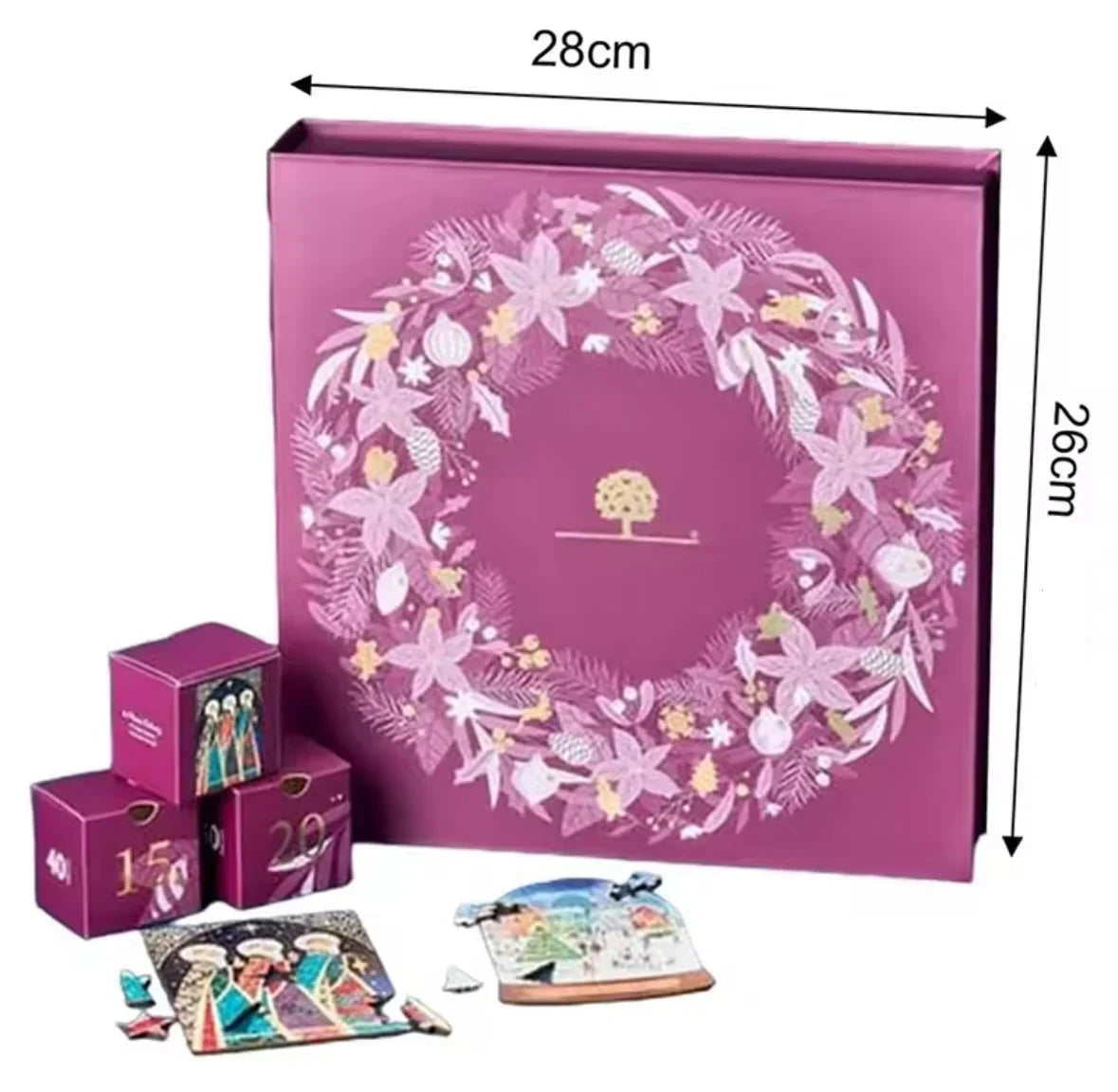 Mini Puzzle Advent Calendar with 24 Christmas Jigsaw Puzzles 2026