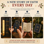 Christian Mini Book Ornament Advent Calendar with 25 Miniature Books 2026