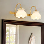 Traditional Brass LED Wall Light – Bathroom Mirror Light with 2, 3 or 4 Lights