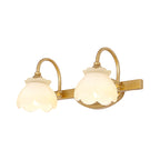 Traditional Brass LED Wall Light – Bathroom Mirror Light with 2, 3 or 4 Lights