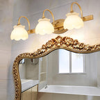 Traditional Brass LED Wall Light – Bathroom Mirror Light with 2, 3 or 4 Lights