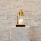 Candle Warmer Lamp with Timeless Marble Finish – Flameless Warmth
