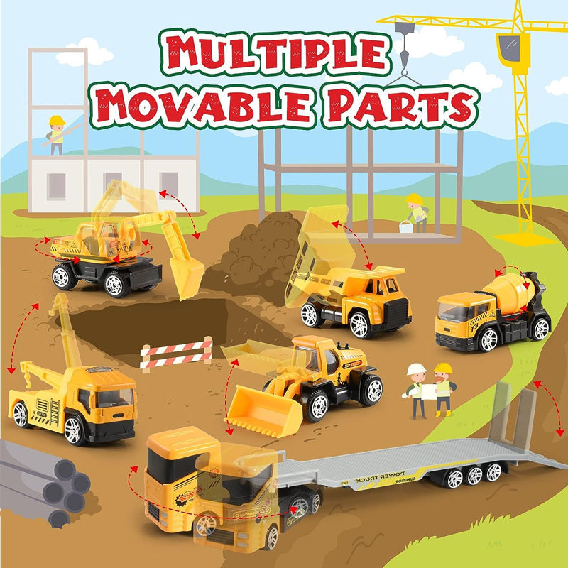 Kranoli | Construction Vehicle Advent Calendar for Kids with Crane and Play Board