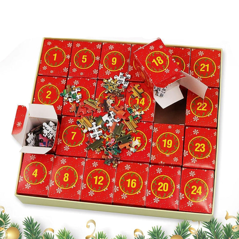 Piecora | Christmas Jigsaw Puzzle Advent Calendar with 1008 Pieces