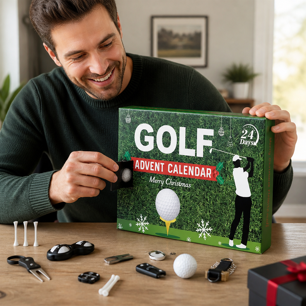 Puttora | Golf Advent Calendar with 24 Golf Accessories in Gift Box