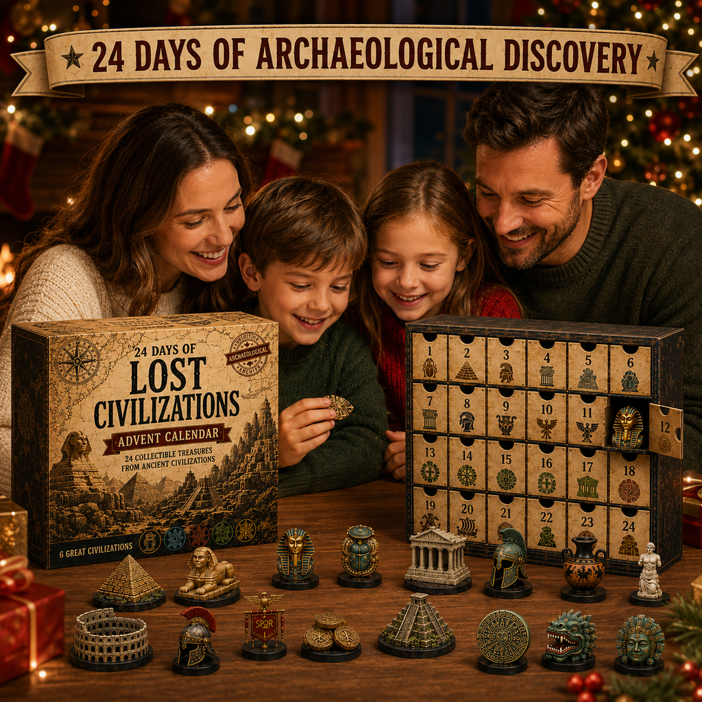 Ancient Civilisations Advent Calendar with 24 Archaeology Miniatures 2026