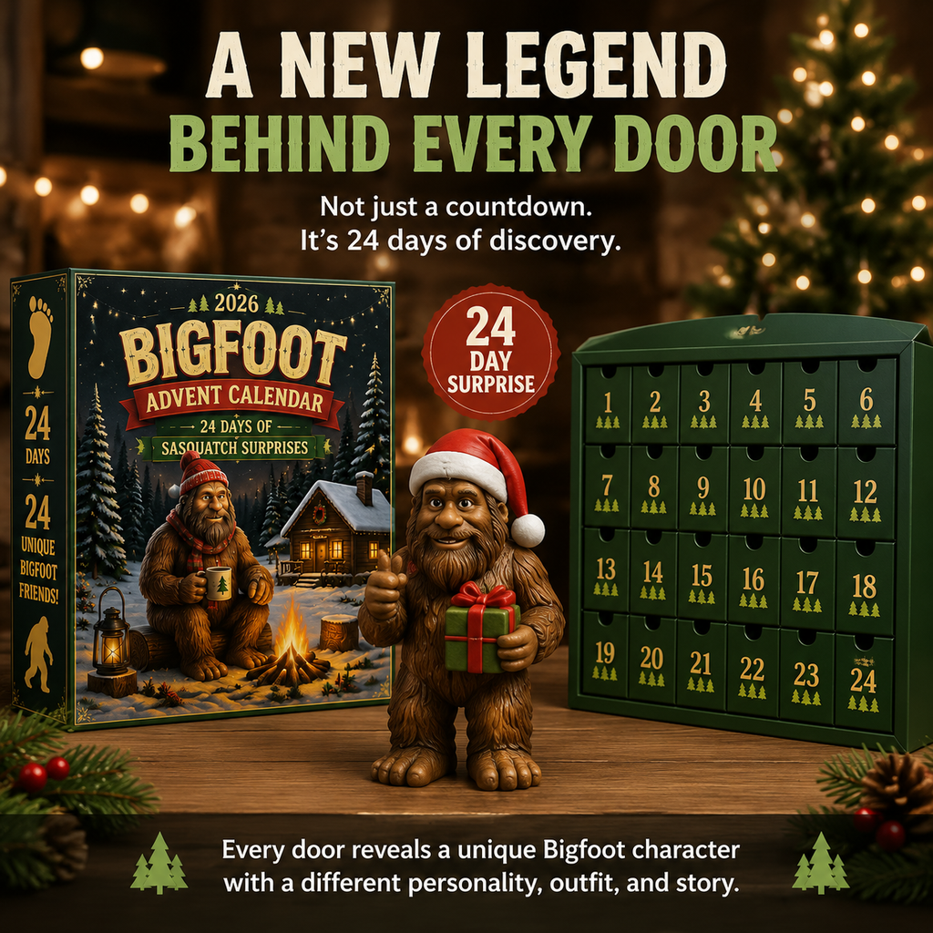 Bergolo | Bigfoot Figure Advent Calendar with 24 Collectible Figures