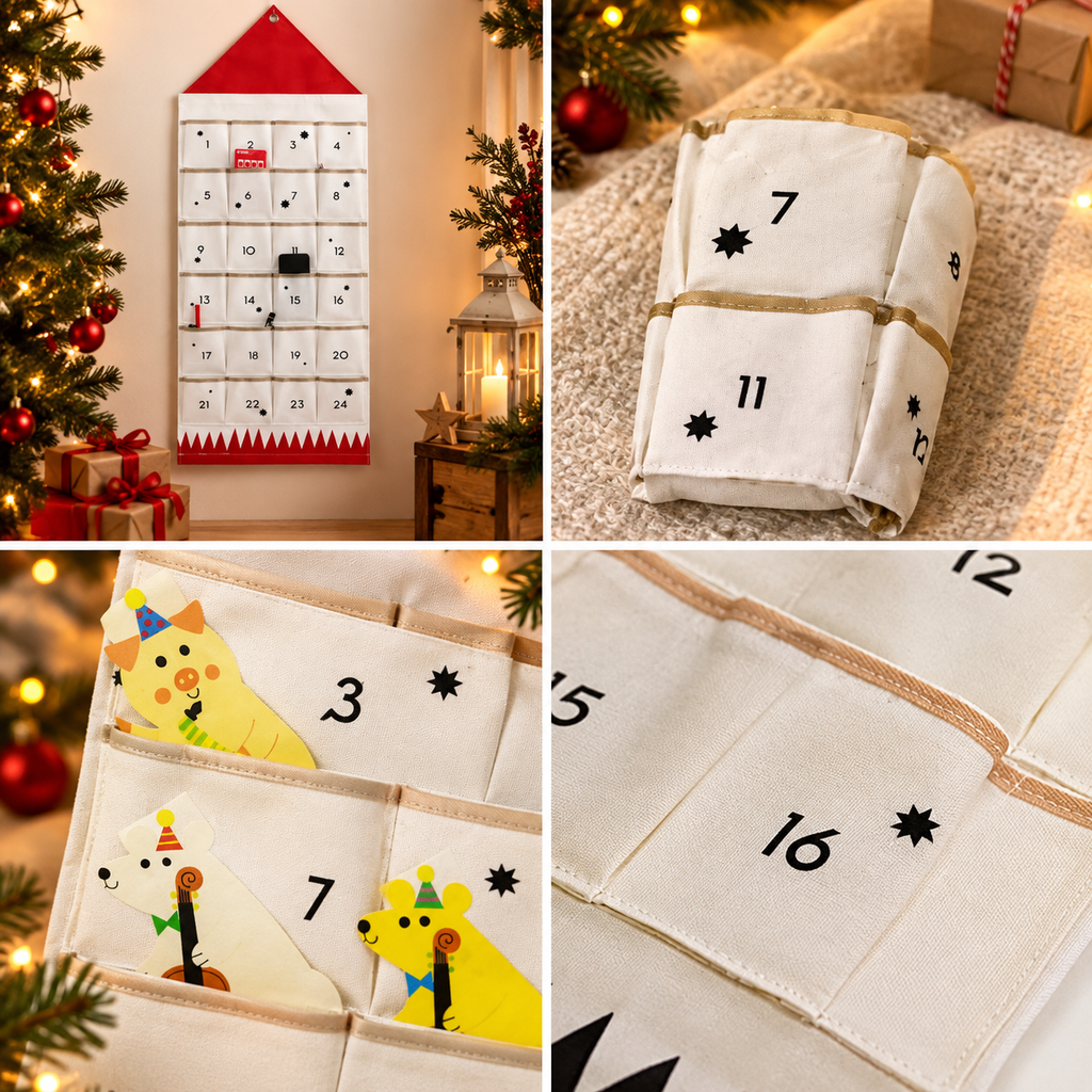 Fillora | Fillable Fabric Advent Calendar with 24 Pockets
