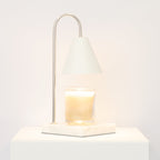 Candle Warmer Lamp with Timeless Marble Finish – Flameless Warmth