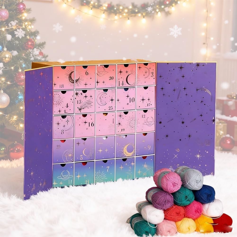 Crochet Advent Calendar with 25 Drawers of Yarn, Tools and Patterns 2026