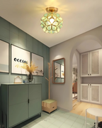 Modern Flower Ceiling Light – Acrylic & Gold-Tone Iron LED Design Lamp, 20 cm