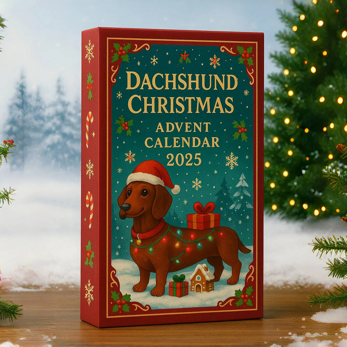 Dackino | Dachshund Ornament Advent Calendar with 24 Miniature Figures