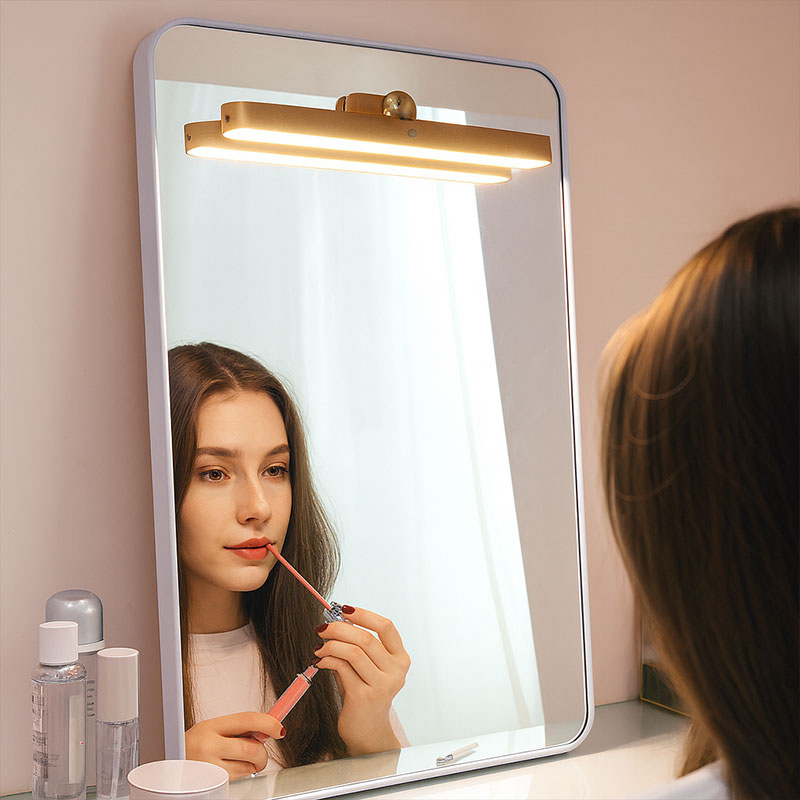 Cordless Magnetic LED Wall Light – Adjustable, Rechargeable, Wood-Look Mood Lighting for Bedroom, Kitchen & Living Room