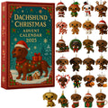Dackino | Dachshund Ornament Advent Calendar with 24 Miniature Figures